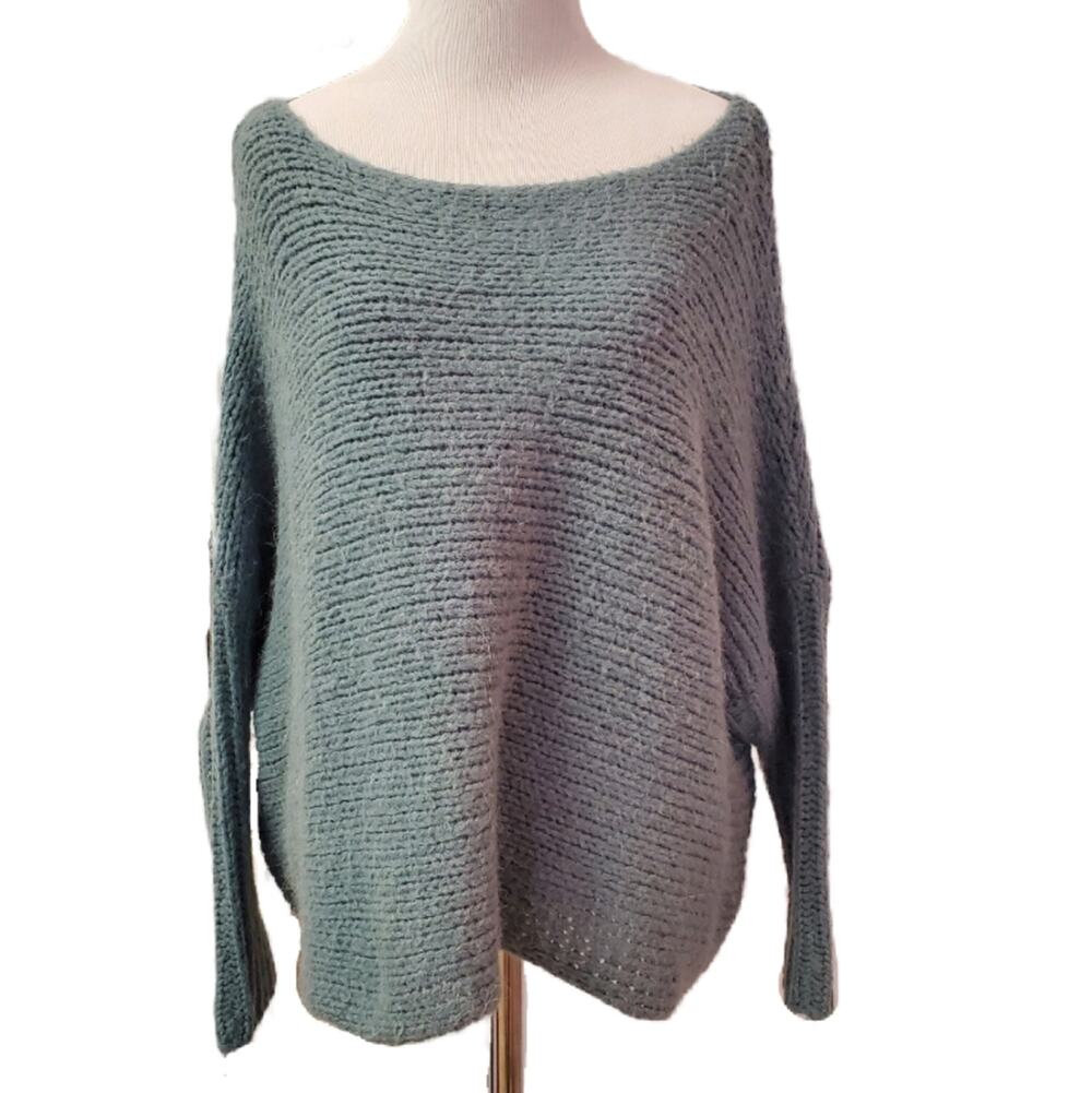 Susanne Karlsson Sweden Chunky Knit Blue Sweater S